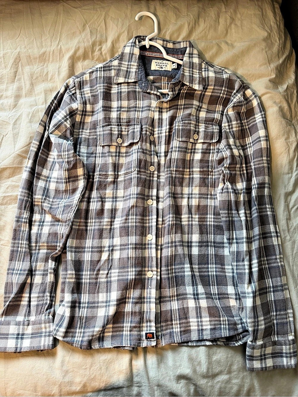 Normal Brand Hudson Double Brushed Flannel Long Sleeve Woven Shirt Hudson